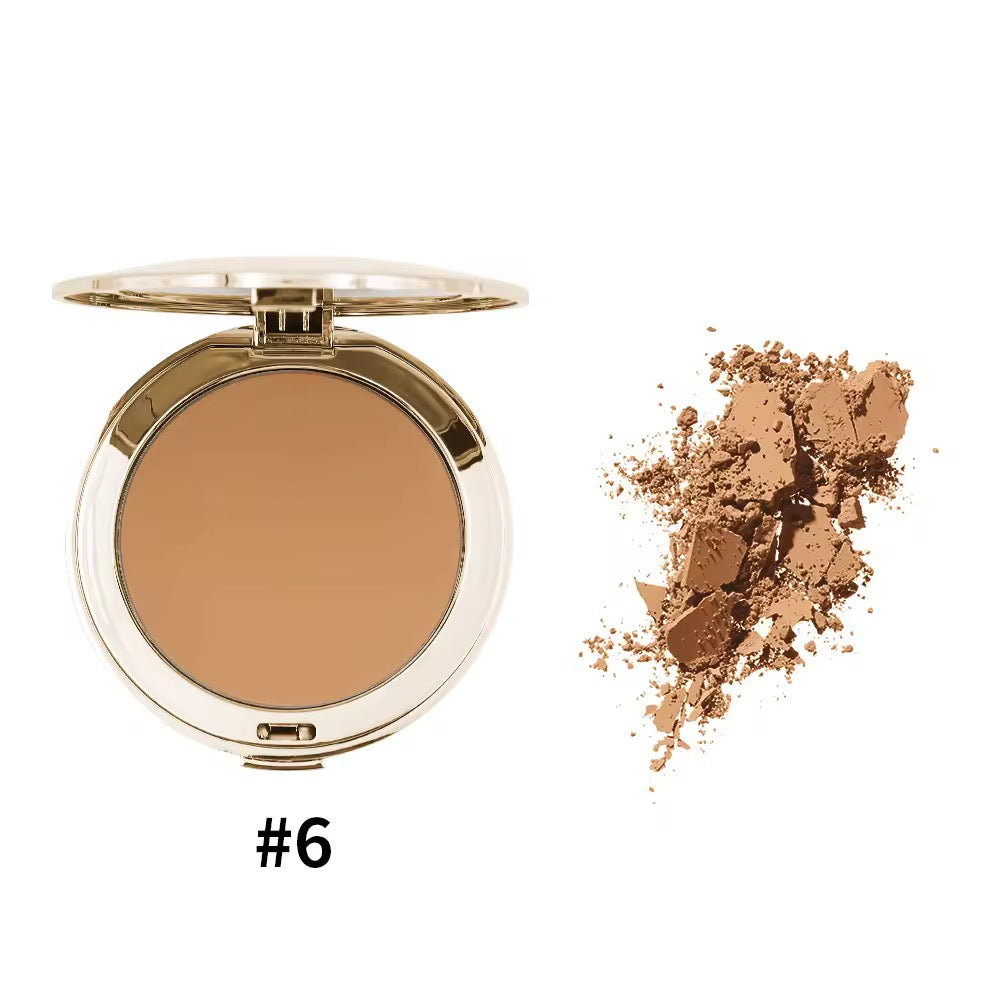 Private Label Long Lasting Foundation Compact Powder 8 Shades Custom Logo Cosmetics