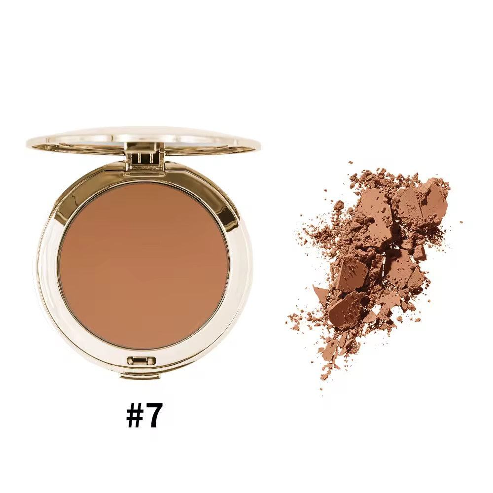 Private Label Long Lasting Foundation Compact Powder 8 Shades Custom Logo Cosmetics