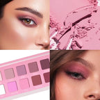 Vegan High Pigment Pink Matte Eyeshadow Palette Private Label