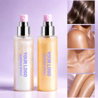 Private Label Vegan Shimmer Body Mist, Liquid Glitter Luminous Body Spray Wholesale OEM ODM Cosmetics