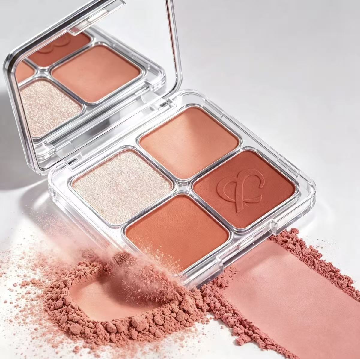 OEM ODM Filter Blurring Blush & Highlighter Palette Private label